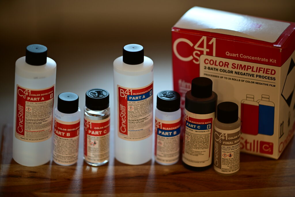 CineStill color film developer.