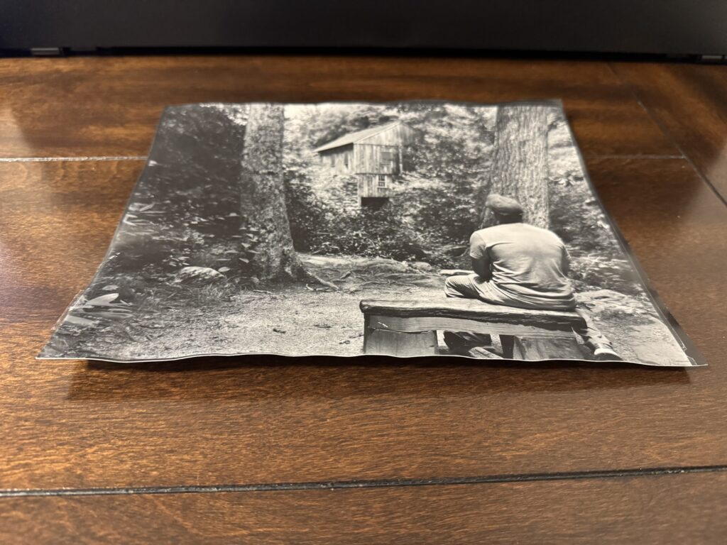 Curling 8x10 contact print.