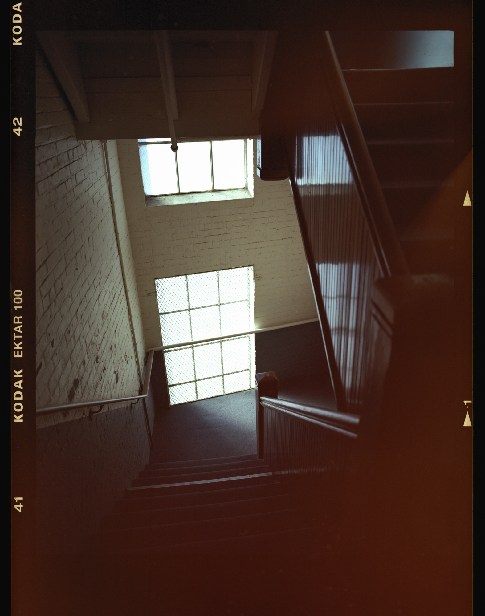 Example of film light leak.