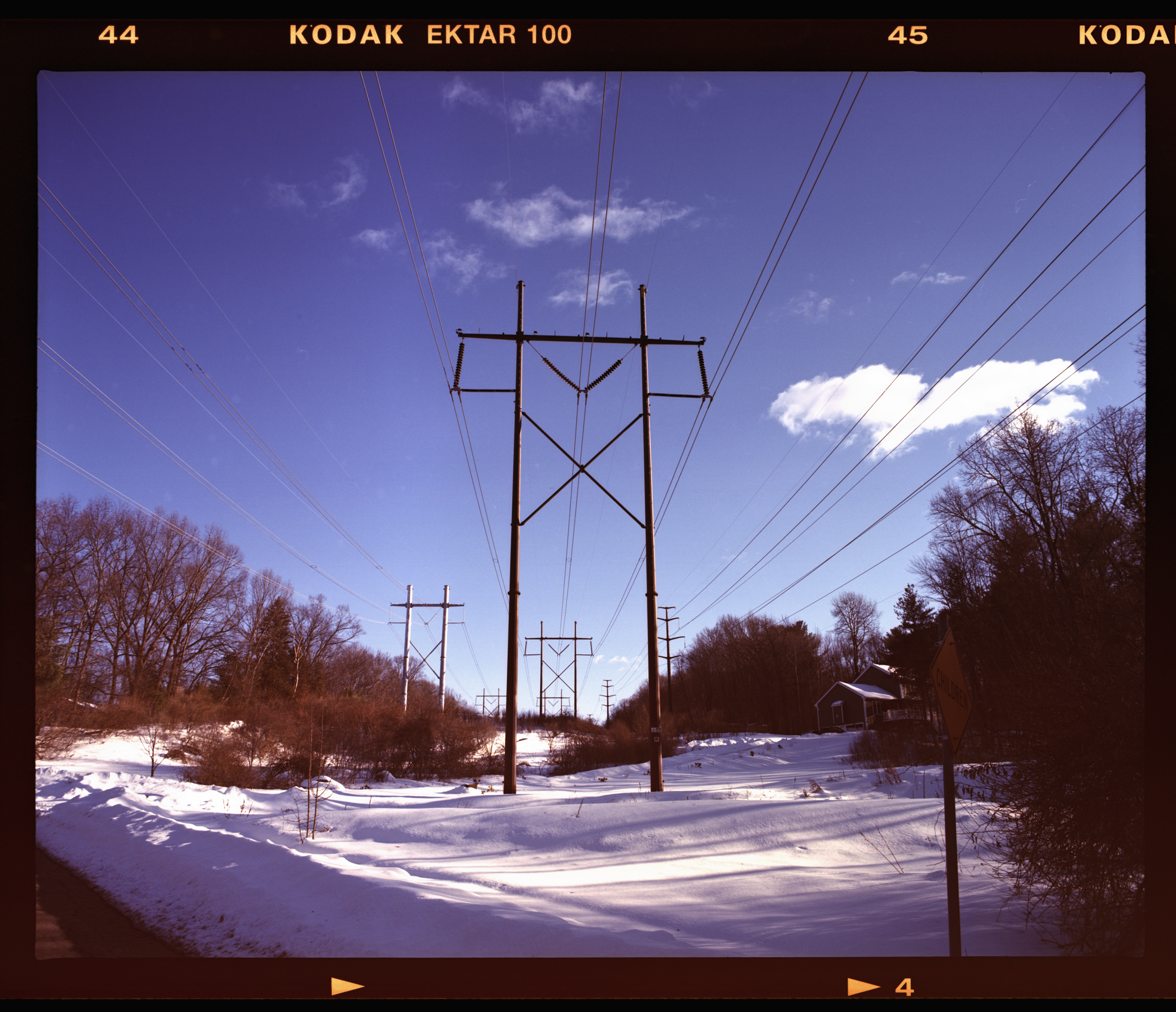 Scan of fogged film.